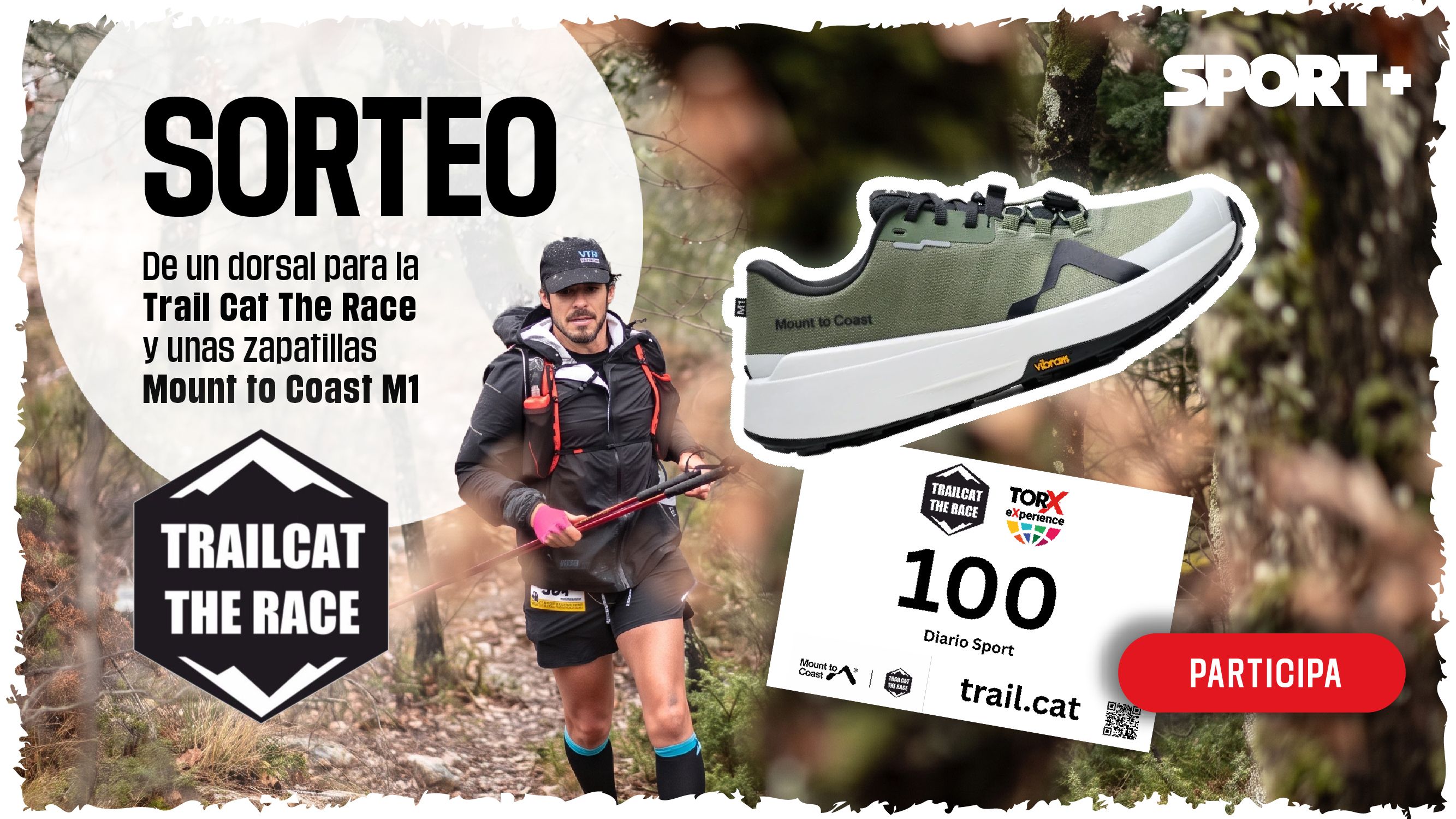 ¡Gana un Dorsal TrailCat TheRace y unas zapatillas Mount to Coast M1!