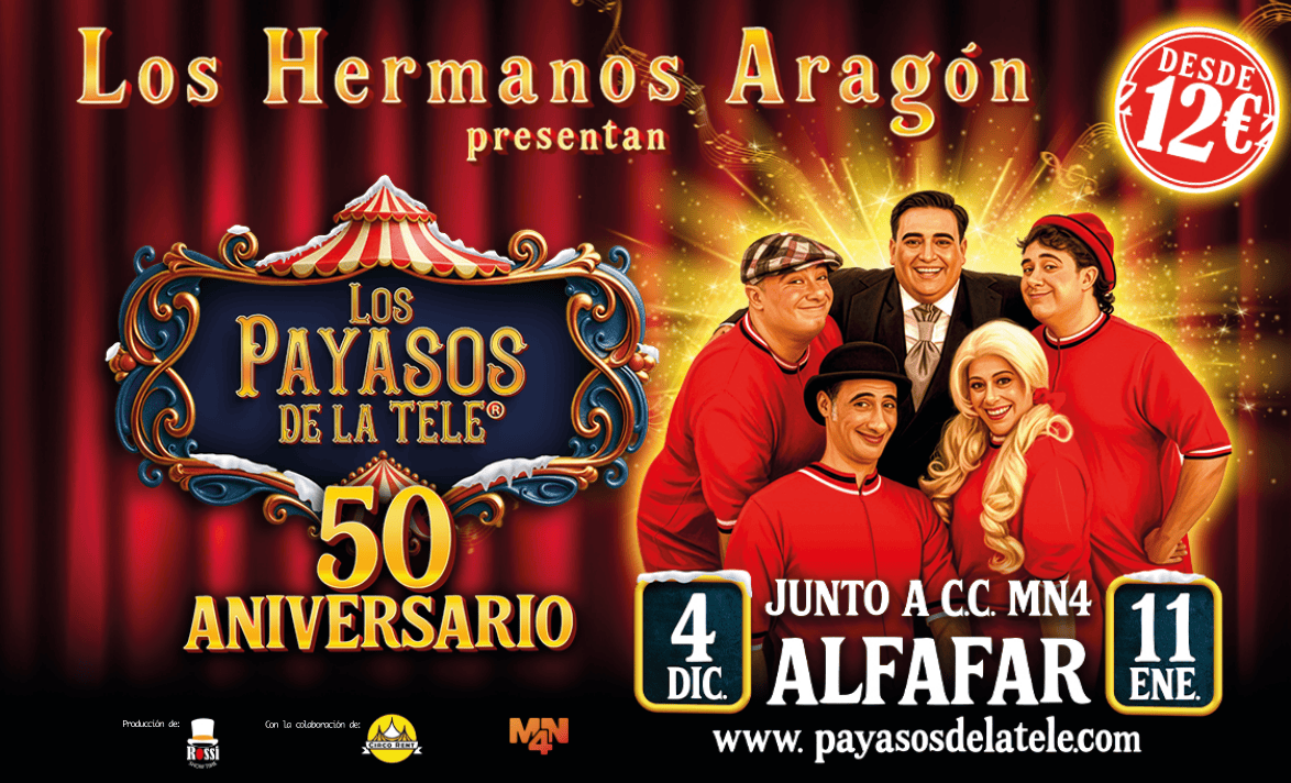 Sorteo VIP: Celebra el 50 aniversario de Los Payasos de la Tele