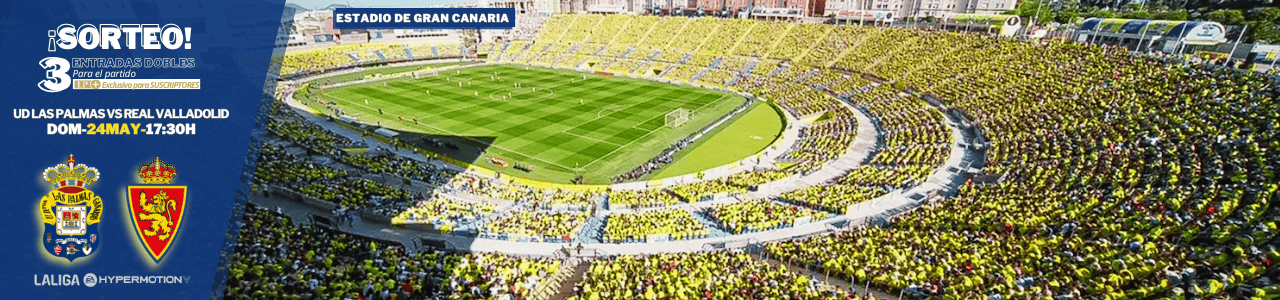 LA PROVINCIA te lleva al Estadio de Gran Canaria a vivir en directo al partido: UD Las Palmas vs. Real Zaragoza