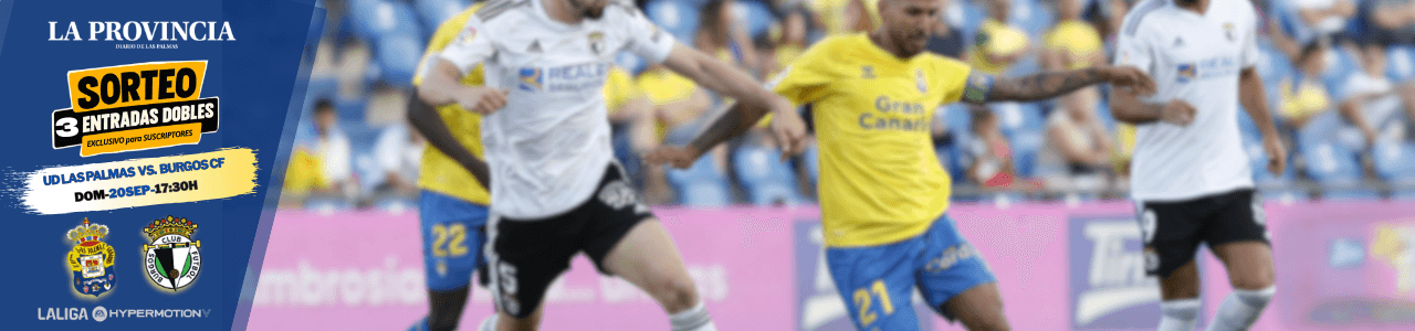 Sorteo de entradas dobles para el UD Las Palmas - Burgos CF